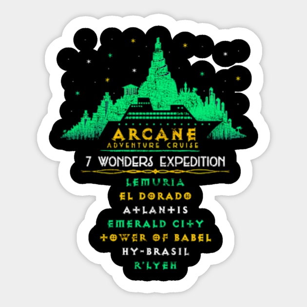 Arcane Cruises Game Adventure Sticker by Working Mens College